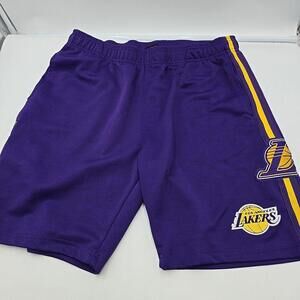 Los Angeles Lakers Basketball Men's Size Y2K‎ Large Baggy Shorts